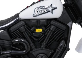 Elektrická motorka STAR biela