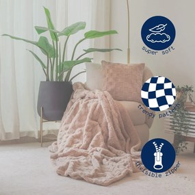 Dekoračný vankúš z mikroplyšu 45x45 cm Rava – Tiseco Home Studio