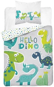 Svietiace detské posteľné obliečky s dinosaurom