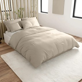 Bavlnené obliečky s krepovou úpravou LUXERA sivohnedé hotelová kapsa II.akosť Rozmer obliečky: 70 x 90 cm | 140 x 200 cm