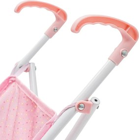 Baby Mix Detský skladací golfový kočík pre bábiky Tara ružová, 54 x 28 x 50 cm