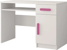 Písací stôl SCOUT - biely (viac variant)