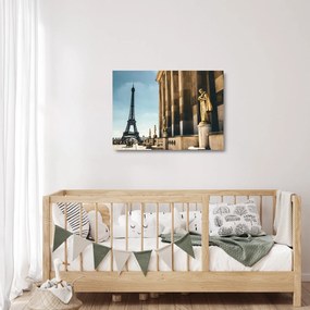 Sklenený obraz z Trocaderského námestia, Paríž (70x50 cm)