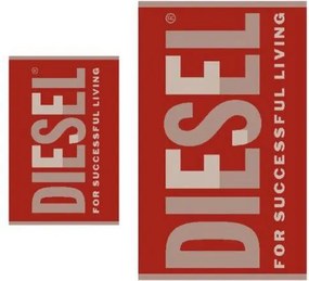 XXXLutz SADA FROTÉ UTERÁKOV, červená Diesel - Kúpeľňový textil - 004113001701