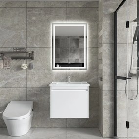 Erga Harper, LED zrkadlo 60x80cm, 2185 lm, 6500K, predné/zadné osvetlenie, ERG-V01-113-6080-00