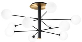 Ideal Lux - LED Luster na tyči COSMOPOLITAN 10xG9/3W/230V pr. 124 cm čierna