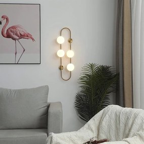 Toolight Toolight, nástenné svietidlo 4xG9 APP1139-1W, zlatá lesklá, OSW-14009