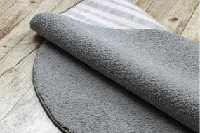 Koberec kruh VELVET MICRO sivý 90