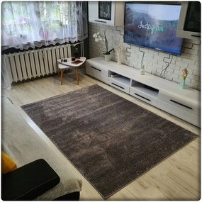 Dekorstudio Jednofarebný koberec Super SOFT sivý Rozmer koberca: 140x190cm