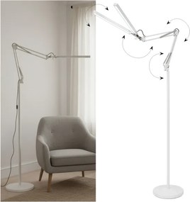 BRILAGI - stmievateľná flexibilná stojaca lampa VARIO LED/14W/230V 157 cm biela