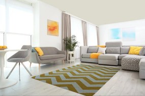 Berfin Dywany, Kusový koberec Aspect 1961 Yellow, 140x190, žltá, chodba / predsieň