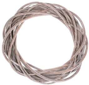 BONTEC Veniec prútený - pr. 25 cm, šedá farba Farba: Šedá