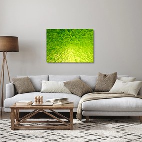Sklenený obraz žltozelených kostičiek (70x50 cm)