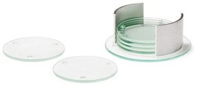 Leonardo Sklenené podtácky so stojanom SPIRIT 14 cm, 6 ks