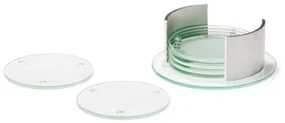 Leonardo Sklenené podtácky so stojanom SPIRIT 14 cm, 6 ks