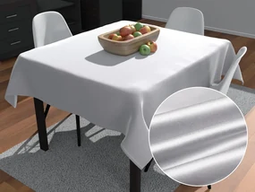 Biante Saténový štvorcový obrus polyesterový Satén LUX-034 Svetlo strieborný 120x120 cm