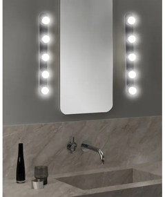 ONLI - Nástenné svietidlo HOLLYWOOD 5xE14/6W/230V čierna