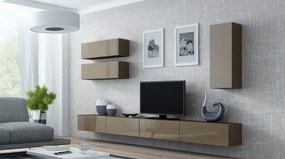 CAMA MEBLE Obývacia stena VIGO 13 Farba: čierna