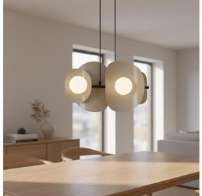 Závesné svietidlo na lanku ELEMENTI 4xG9/8W/230V béžové