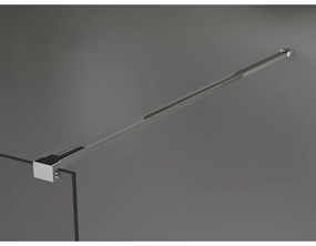 Mexen Kioto, sprchová zástena 90 x 200 cm, 8mm sklo s rebrovým vzorom, chrómový profil, 800-090-101-01-09