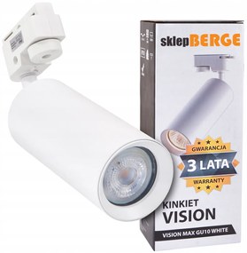 BERGE Reflektor GU10 1C biely VISION MAX