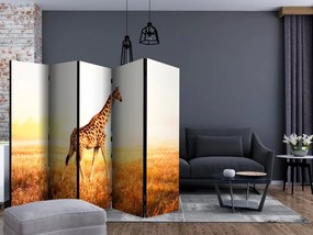 Artgeist Paraván - giraffe - walk [Room Dividers]