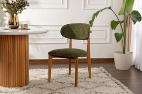 Sada jedálenských stoličiek Lionte Green and DarkOak, 2 ks