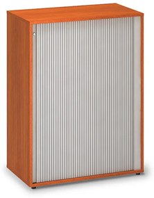 Stredná skriňa ProOffice, žalúziové dvere 80 x 45 x 106,3 cm, čerešňa