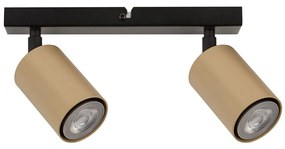 Bodové svietidlo ZOOM 2xGU10/25W/230V čierna/zlatá