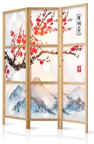 Artgeist Japonský paraván - Japanese Style: Fuji Mountain [Room Dividers] Veľkosť: 135x161