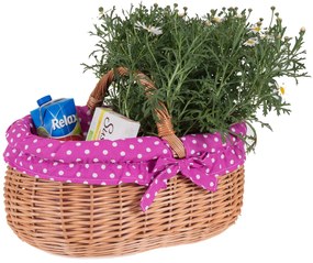 Nákupný kôš prútený Jente VII.š. 44 x hl30 x v. 22/30(cm)