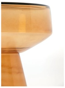 Sklenený okrúhly odkladací stolík ø 37 cm Dakwa – Light &amp; Living