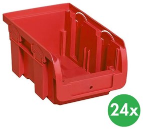 Plastový box COMPACT, 102 x 160 x 75 mm, červený