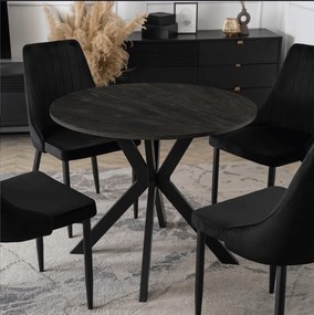 Stôl ERION 90 cm Čierny