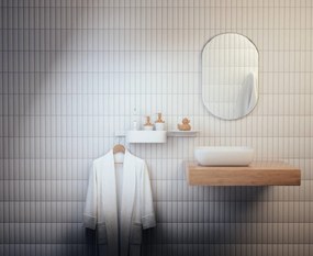 Hansgrohe WallStoris, odkladacia polička hlboká, biela matná, HAN-27912700