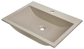 Laveo Albano, granitové umývadlo 600x440x122 mm, béžová, LAV-VGA1410T