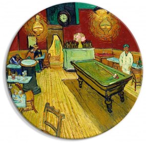 Artgeist Okrúhlý obraz - The Night Café (Vincent van Gogh) Veľkosť: 40x40