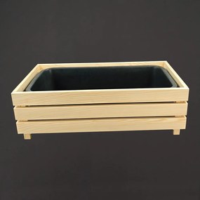 AMADEA Dřevěný designový vyvýšený záhon s nádobou uvnitř, 76x43,6x24cm