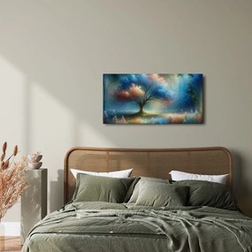 Obraz mystický strom života s kvetmi