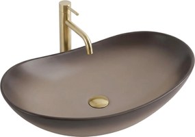 Rea Royal, umývadlo na dosku 620x360x160 mm, béžová-hnedá, REA-U0626