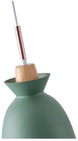 Luster na lanku 1xE27/15W/230V zelená pr. 19,5 cm