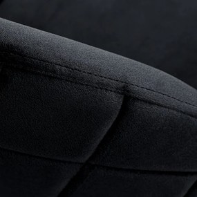 Jedálenská stolička FARGO zamatová, zlatá / čierna