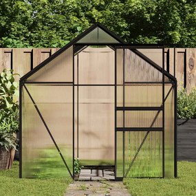 Multidom Skleník s podkladovým rámom, antracitový, hliník 4,75 m²