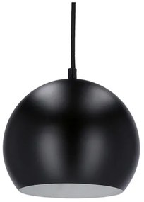 Luster na lanku FLEN 1xE27/40W/230V pr. 20 cm čierna