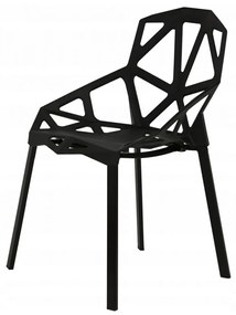 Sada moderných stoličiek - 4ks | čierna