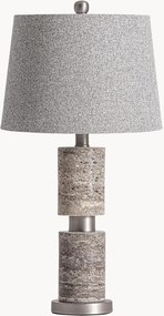Travertínová stolová lampa Xilka