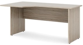 Ergonomický stôl Impress 160 x 90 cm, ľavý, dub sonoma