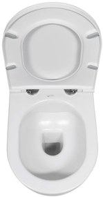 Isvea Isvea, INFINITY závesná WC misa, Rimless, 36,5x53cm, matná biela, 10NF02004-2L