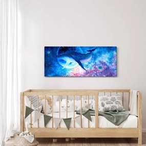 Obraz - Vesmírna veľryba (120x50 cm)