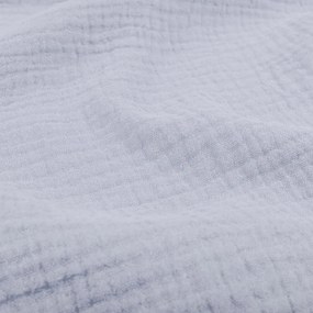 Biante Mušelínová plienka/dečka MSN-023 Svetlo modrosivá 100x100 cm